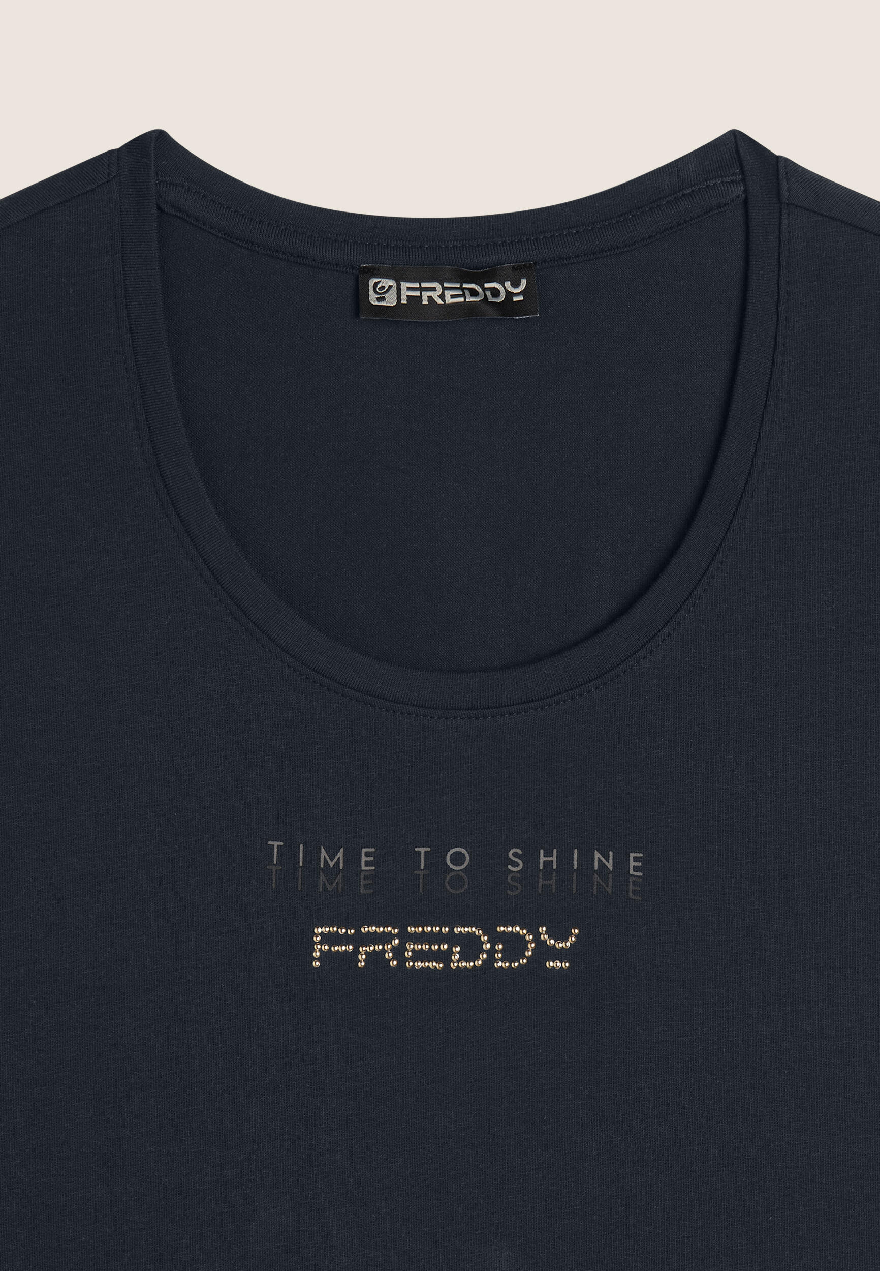 T-shirt in jersey stretch con grafica bicolore 3/3