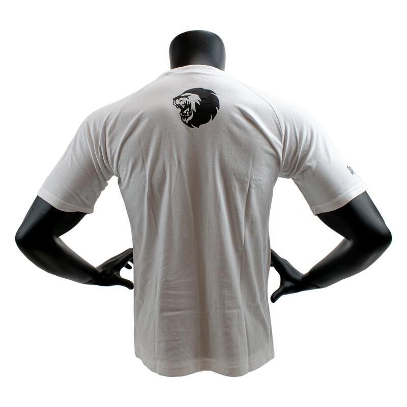 Super Pro T-Shirt S.P. Block-Logo Wit/Zwart maat