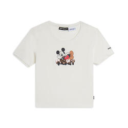 T-shirt court coupe slim Mickey Mouse