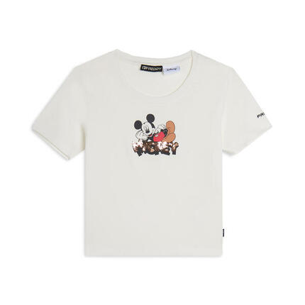 T-shirt court coupe slim Mickey Mouse