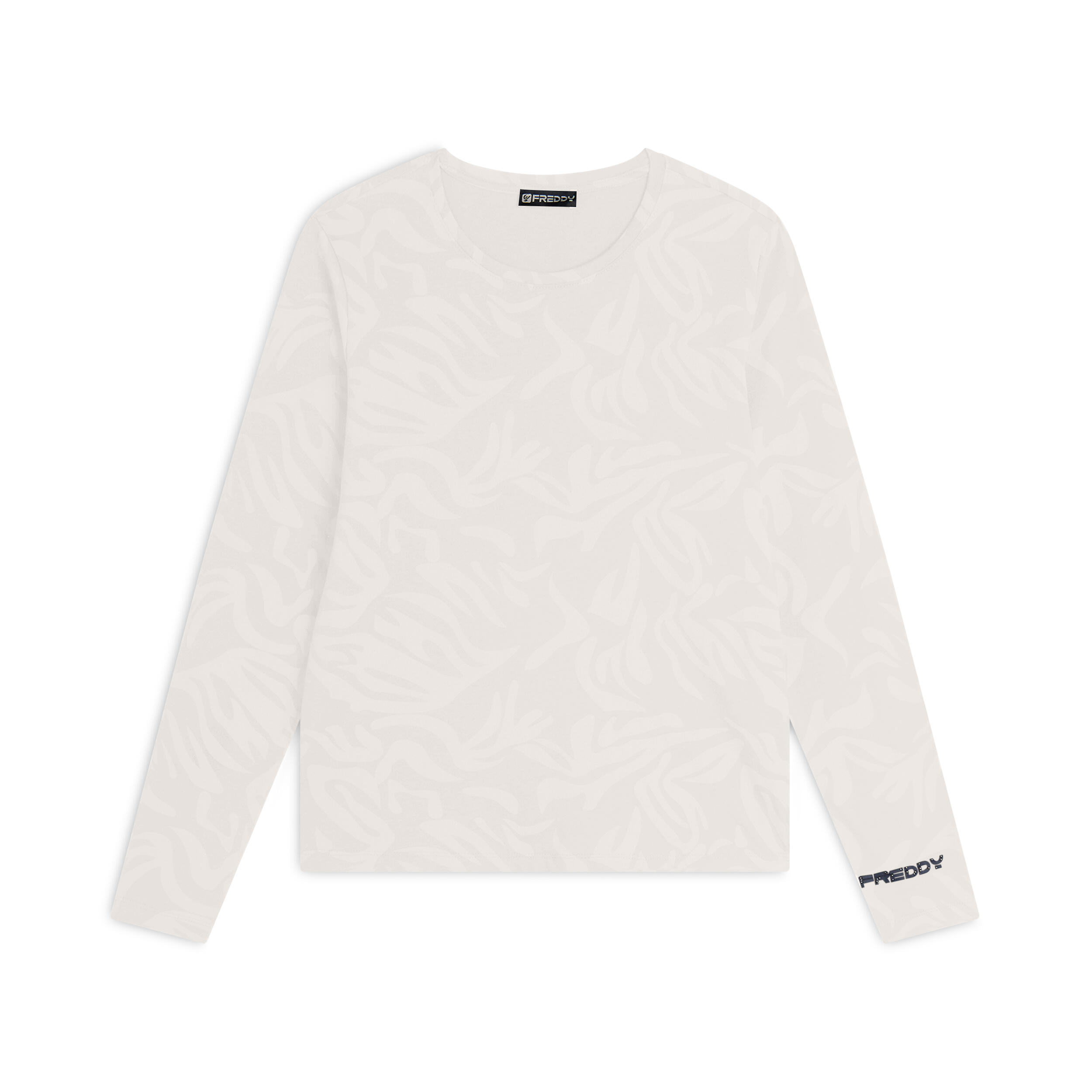 FREDDY T-shirt donna comfort fit manica lunga con stampa floreale