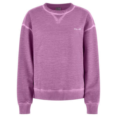 Felpa comfort fit girocollo tinta a freddo