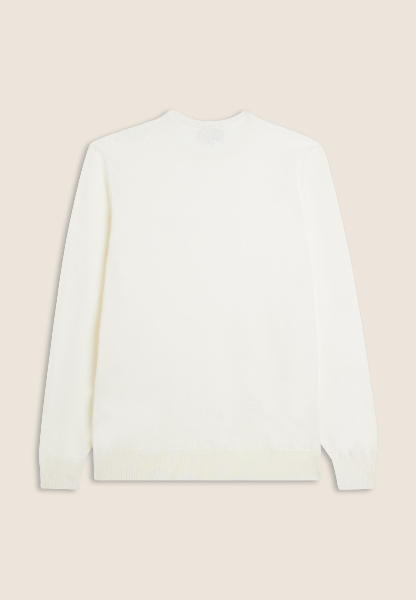 Pull à col rond pour homme, 100% laine 2/3