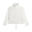 Sweat-shirt à col montant avec buste en velours et cordon de serrage au bas