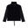 Sweat-shirt à col montant avec buste en velours et cordon de serrage au bas
