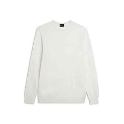 Pull à col rond pour homme, 100% laine