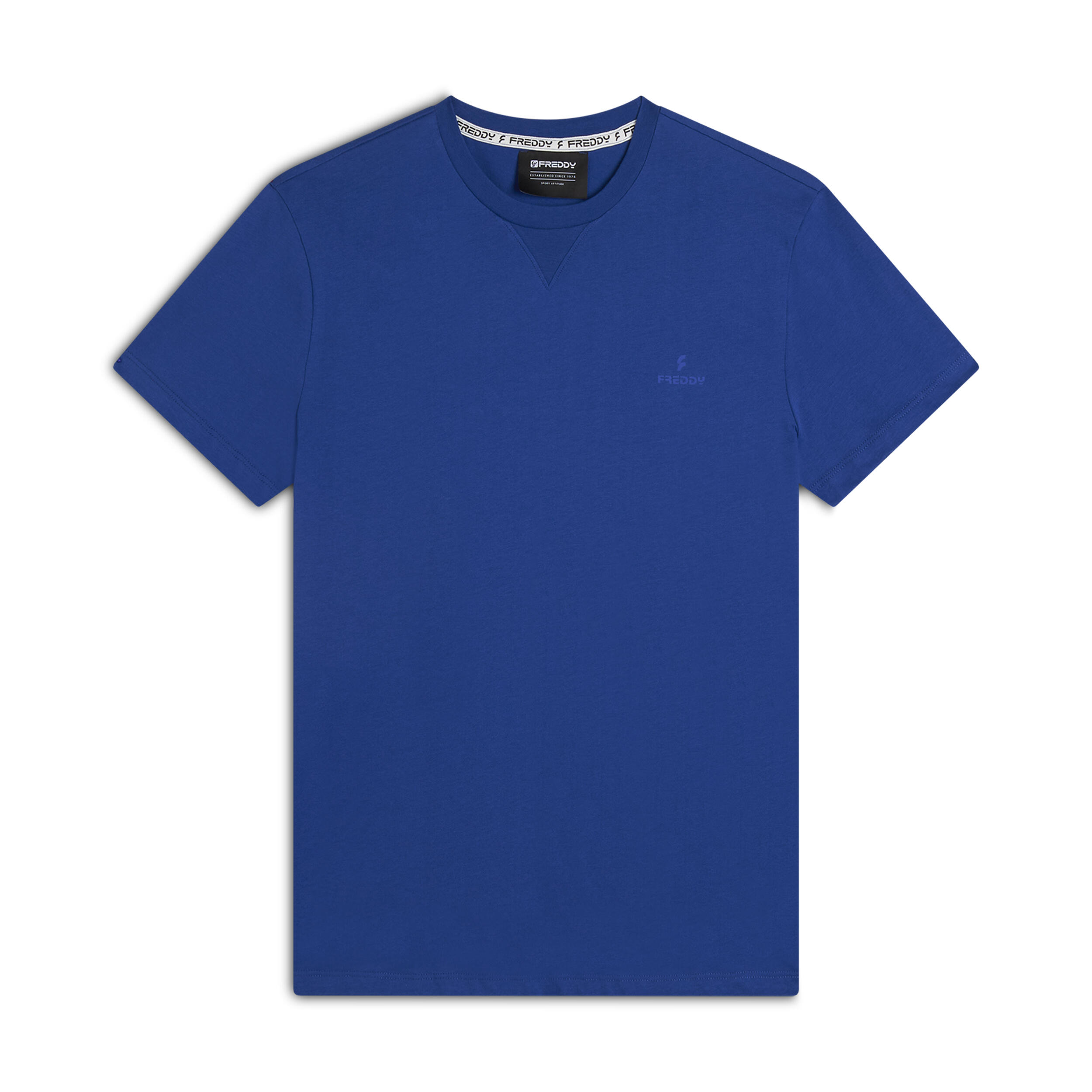 T-shirt coupe classique avec col rond et logo ton sur ton 1/5