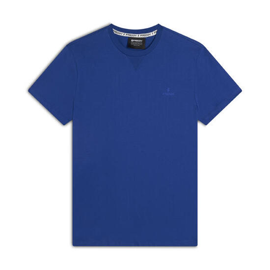 T-shirt coupe classique avec col rond et logo ton sur ton