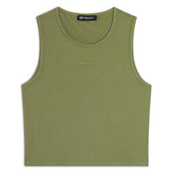 Haut court coupe slim en jersey élastique