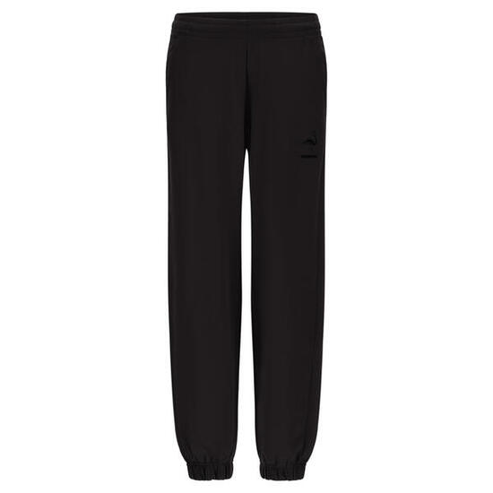 Jogger en molleton léger avec pièce décorative flamant rose ton sur ton