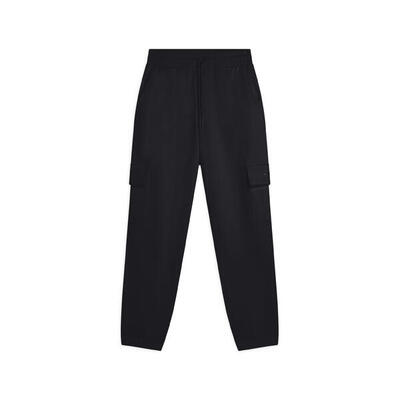Pantaloni Cargo da donna in felpa garzata con fondo elastico
