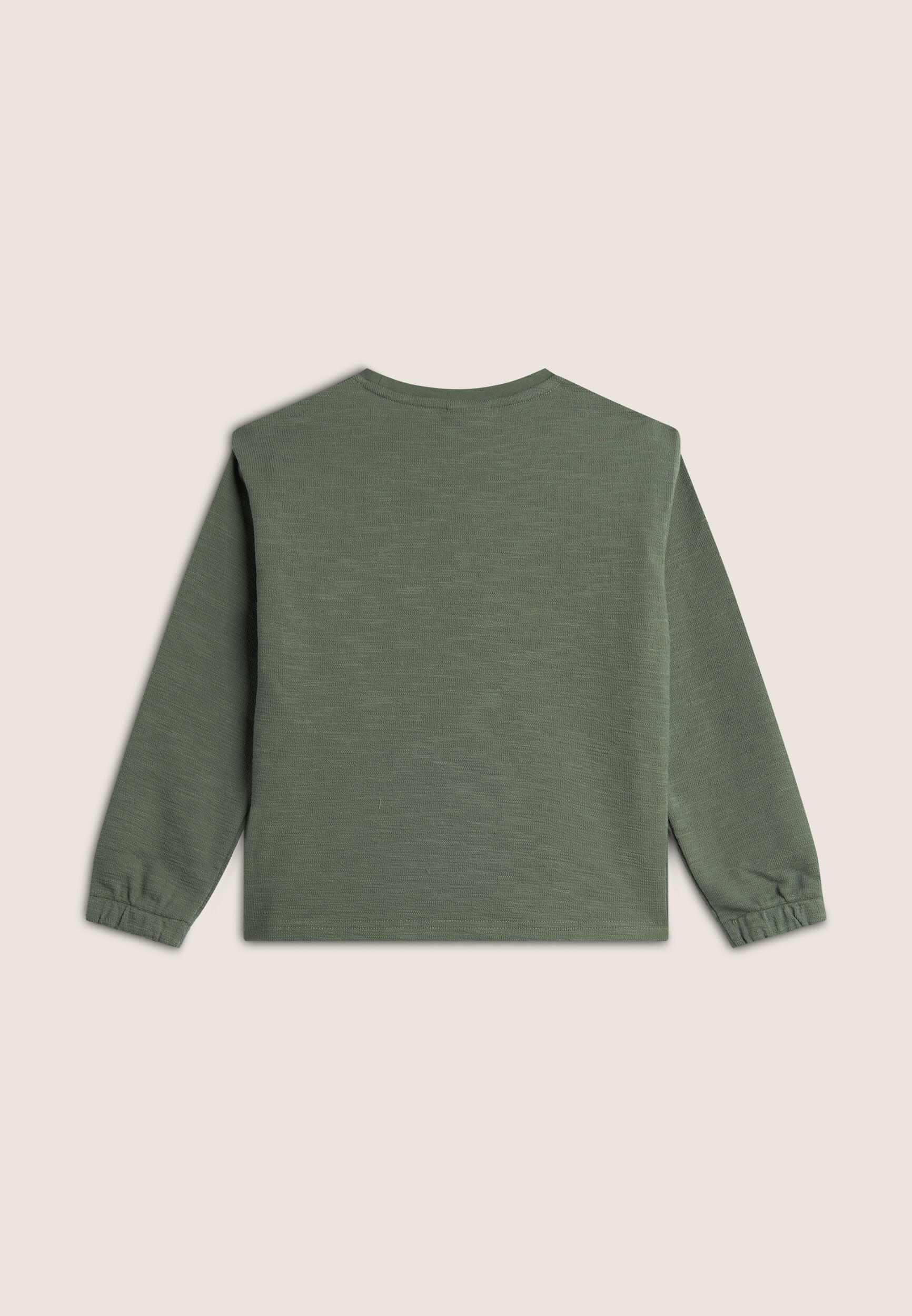 Sweat-shirt fille en coton mélangé avec logo doré 2/3