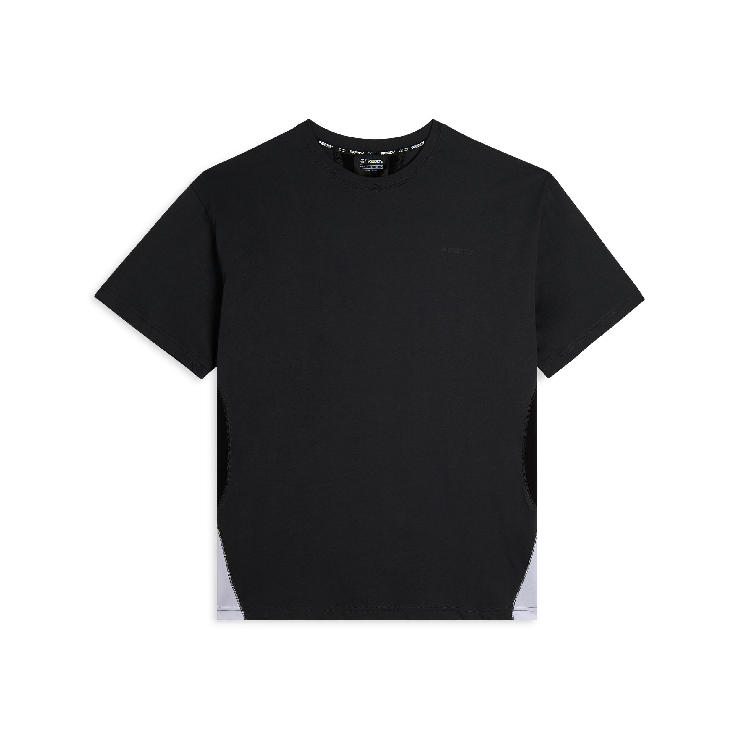 T-shirt à coupe classique avec pièces décoratives contrastées 1/3