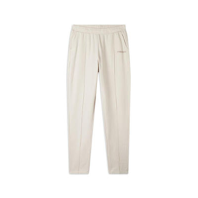 Pantaloni donna in felpa garzata con impuntura centrale