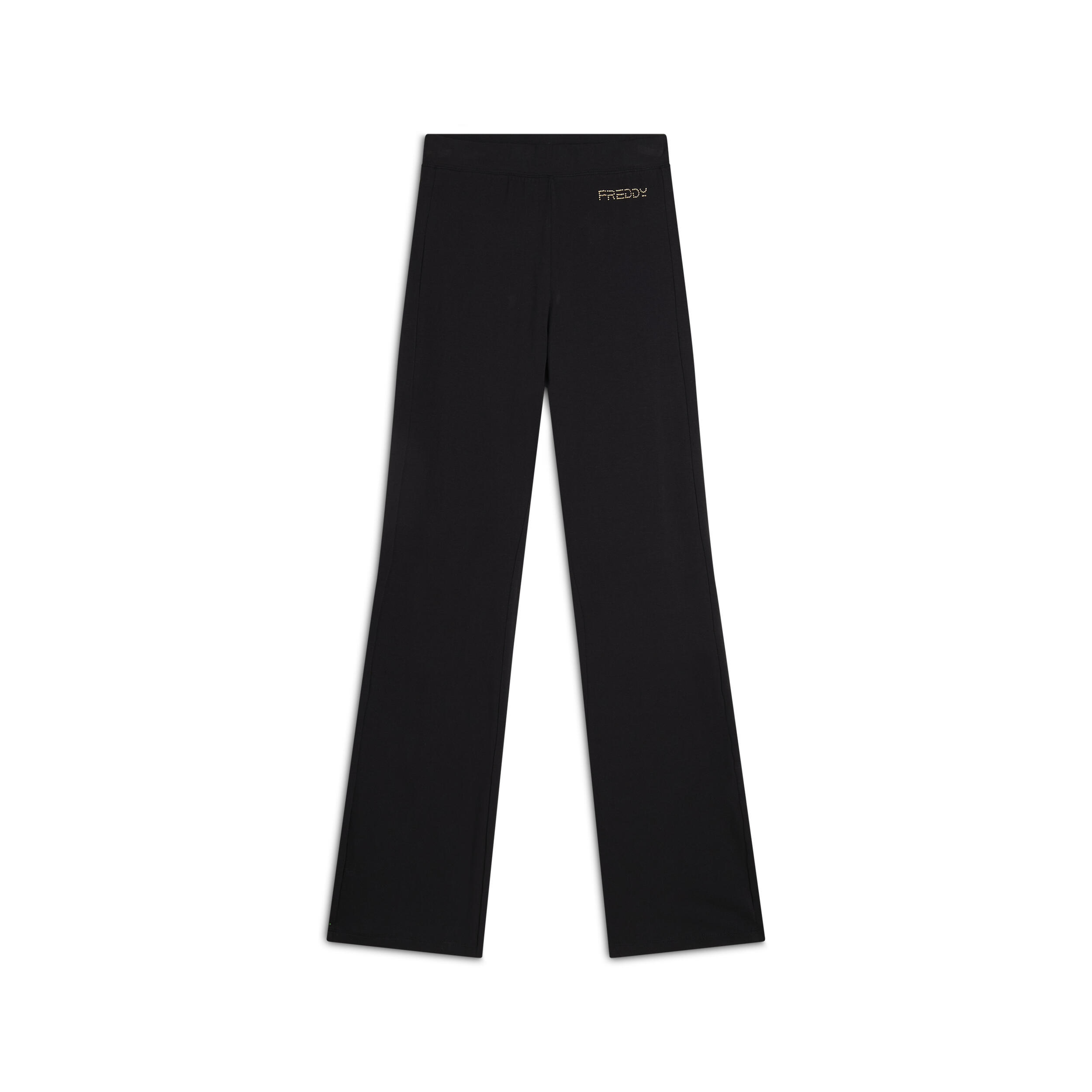 Leggings regular fit in jersey con fondo flare 1/7