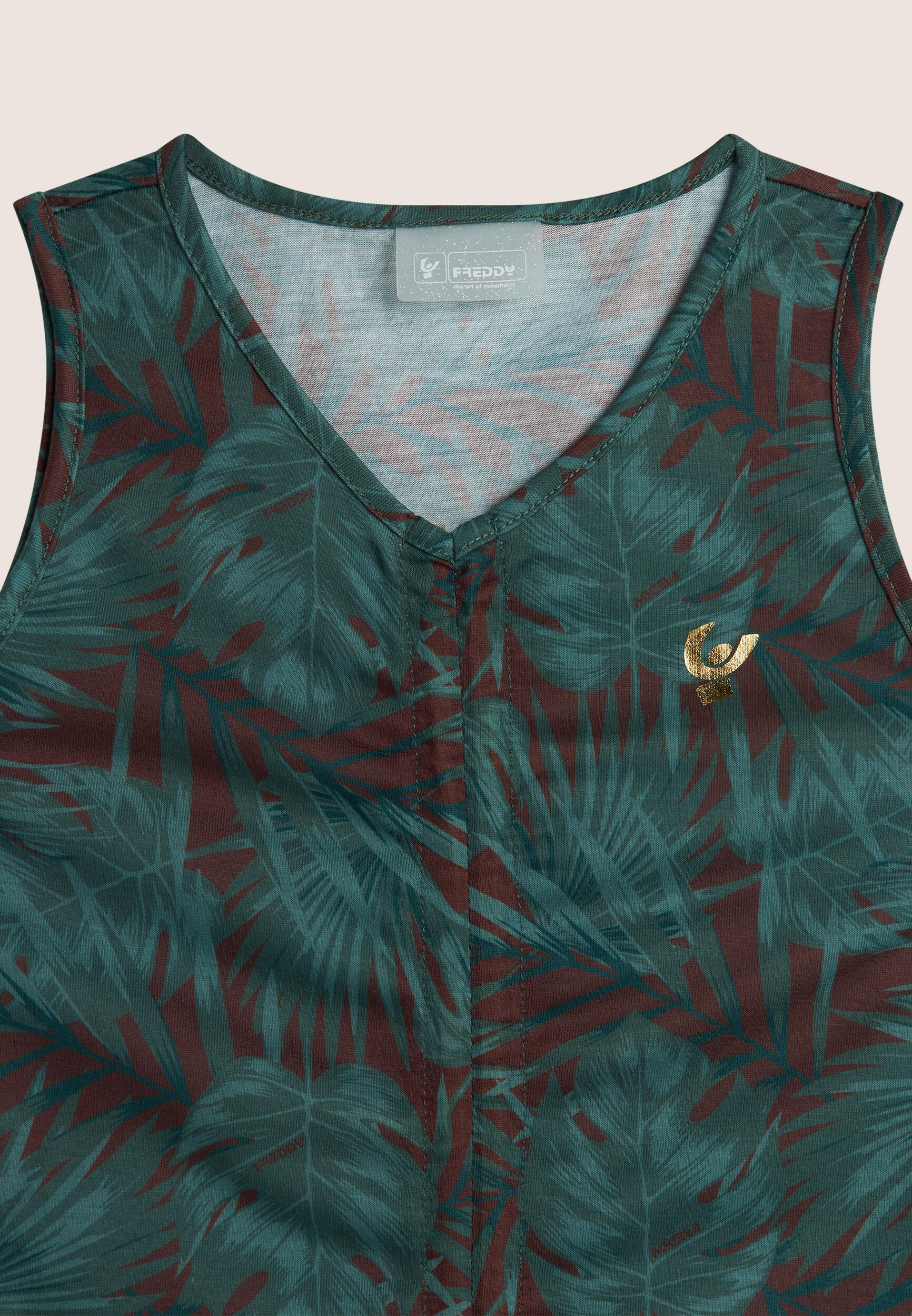 Canotta Bambina con Stampa Tropicale e Coulisse 3/3