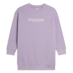 Sweat-shirt maxi pour filles avec logo effet tricot