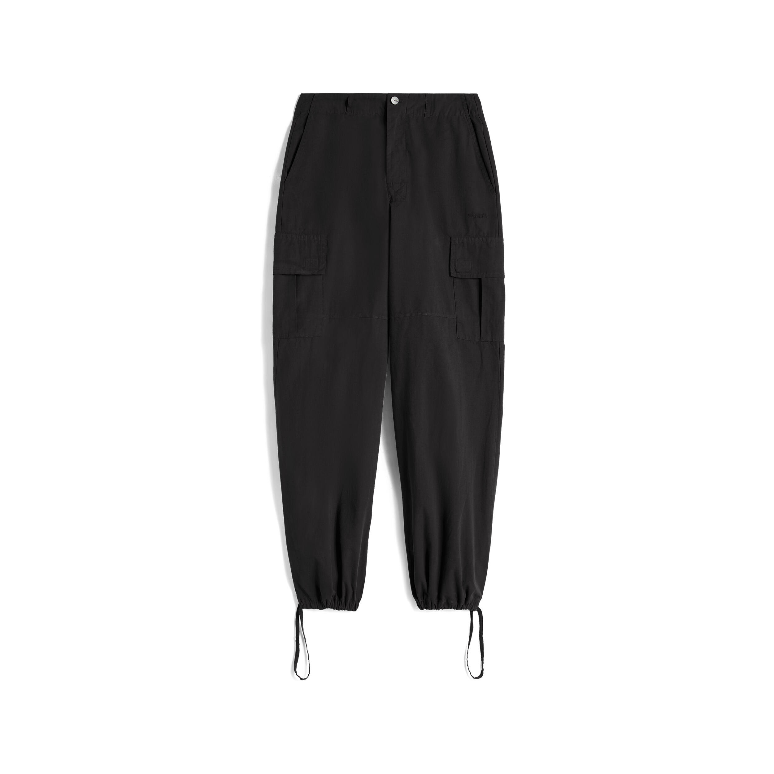 FREDDY Pantaloni cargo in canvas tinto capo