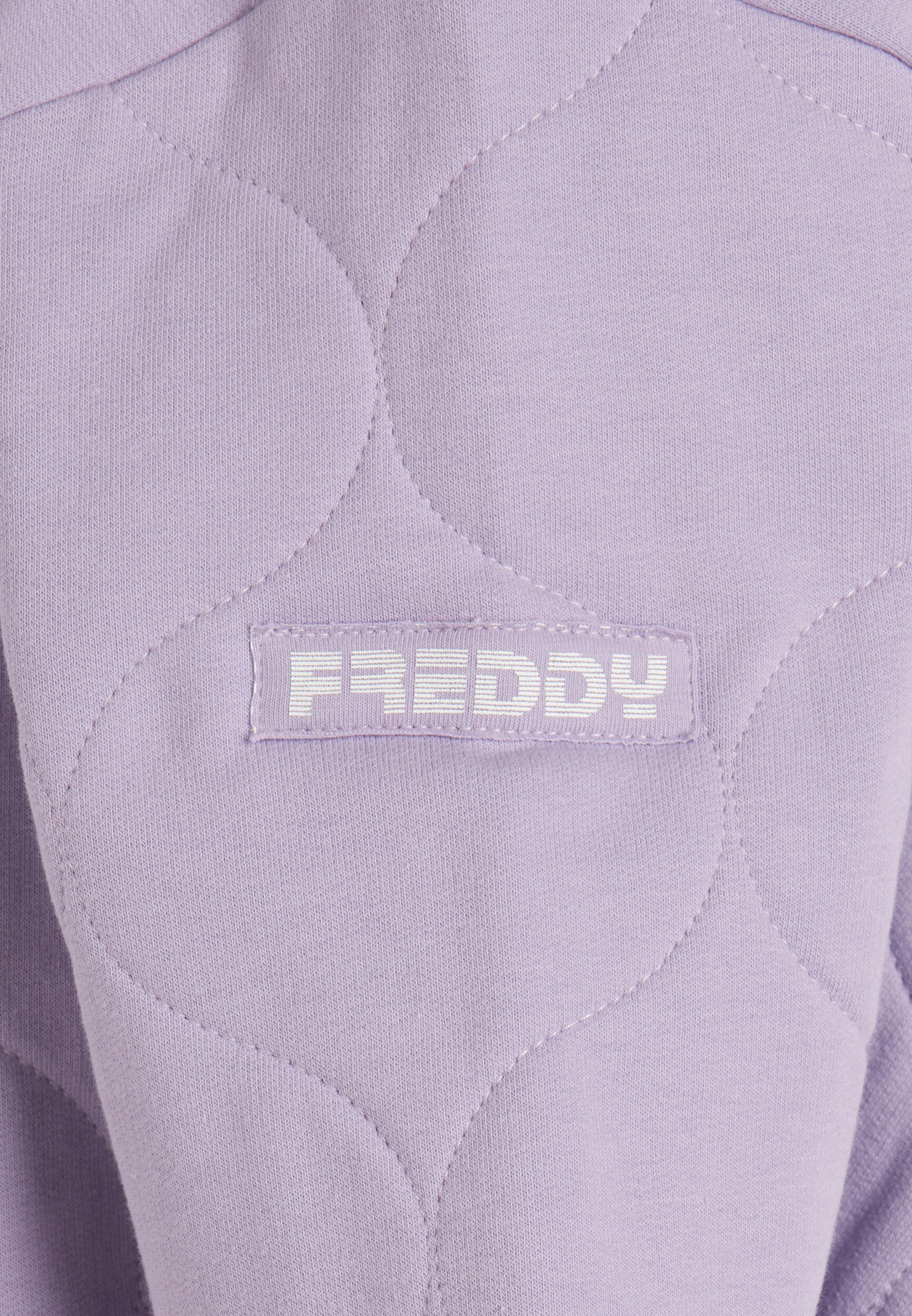 Sudadera de niña con textura y logotipo en la manga 3/3
