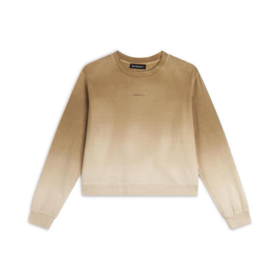 Felpa corta comfort fit in jersey dégradé