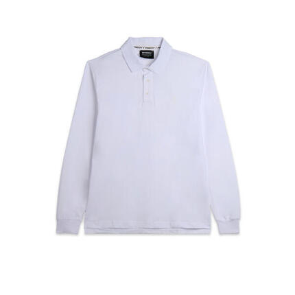 Polo à manches longues avec fentes latérales