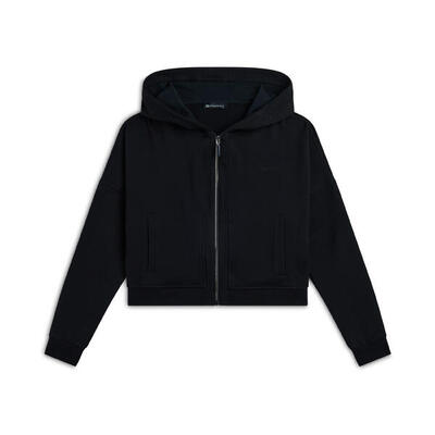 Felpa donna comfort fit con zip e cappuccio