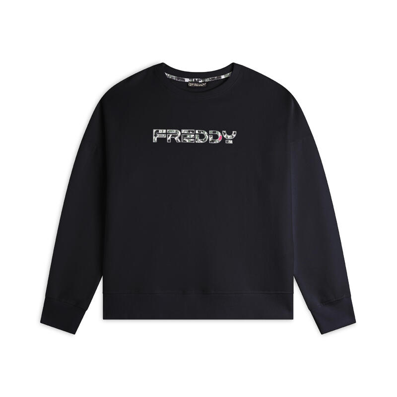 Sweat-shirt à capuche confortable pour femmes avec logo tacheté