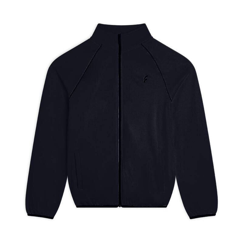 Sweat-shirt homme zippé et col montant avec manches raglan