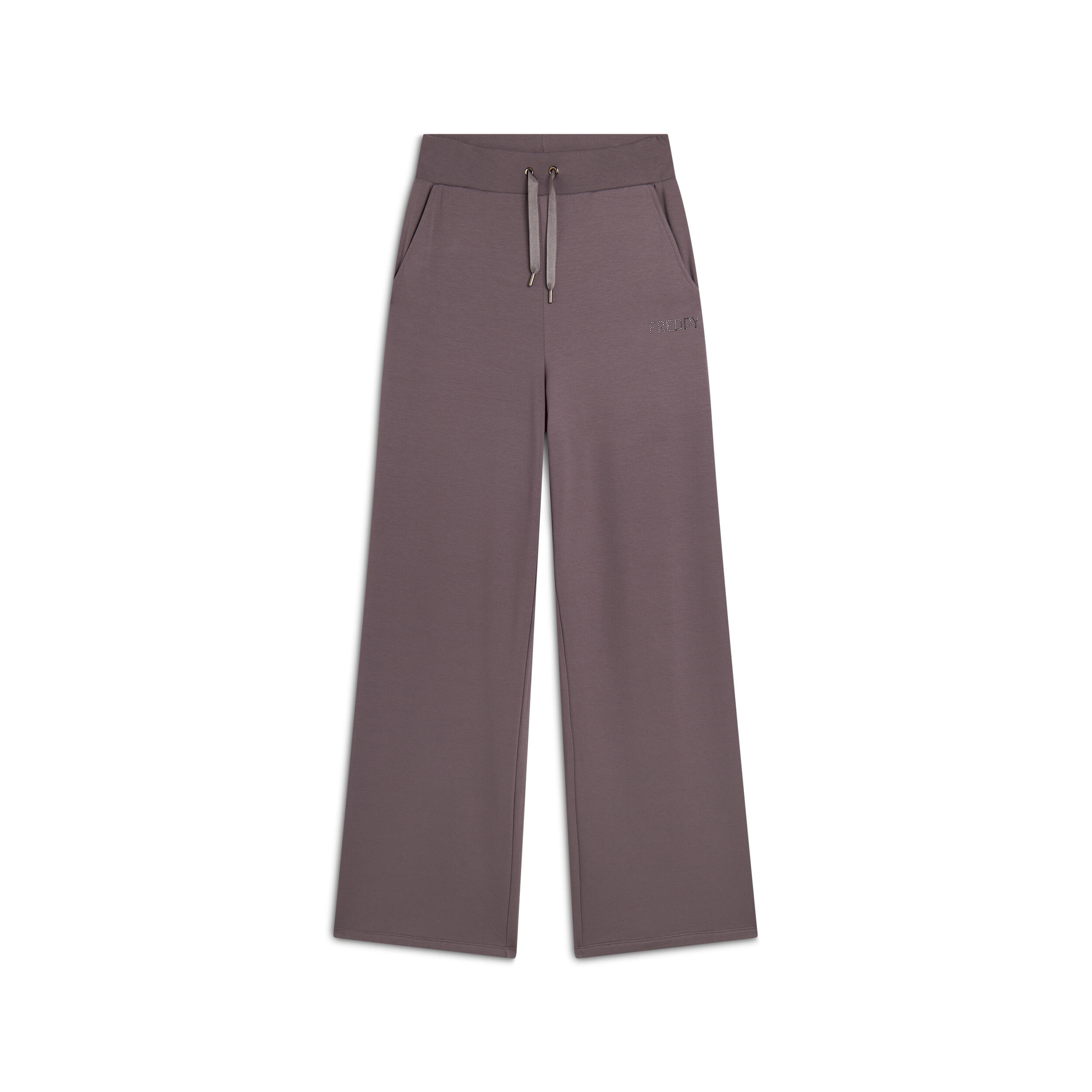 FREDDY Pantalone Donna wide leg in felpa di viscosa