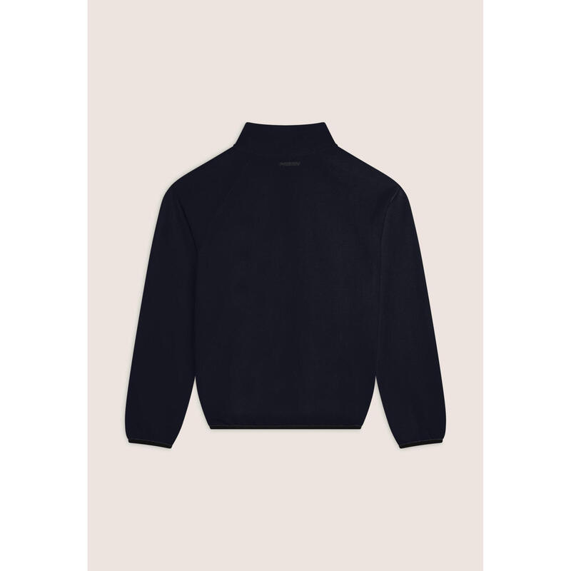 Sweat-shirt homme zippé et col montant avec manches raglan