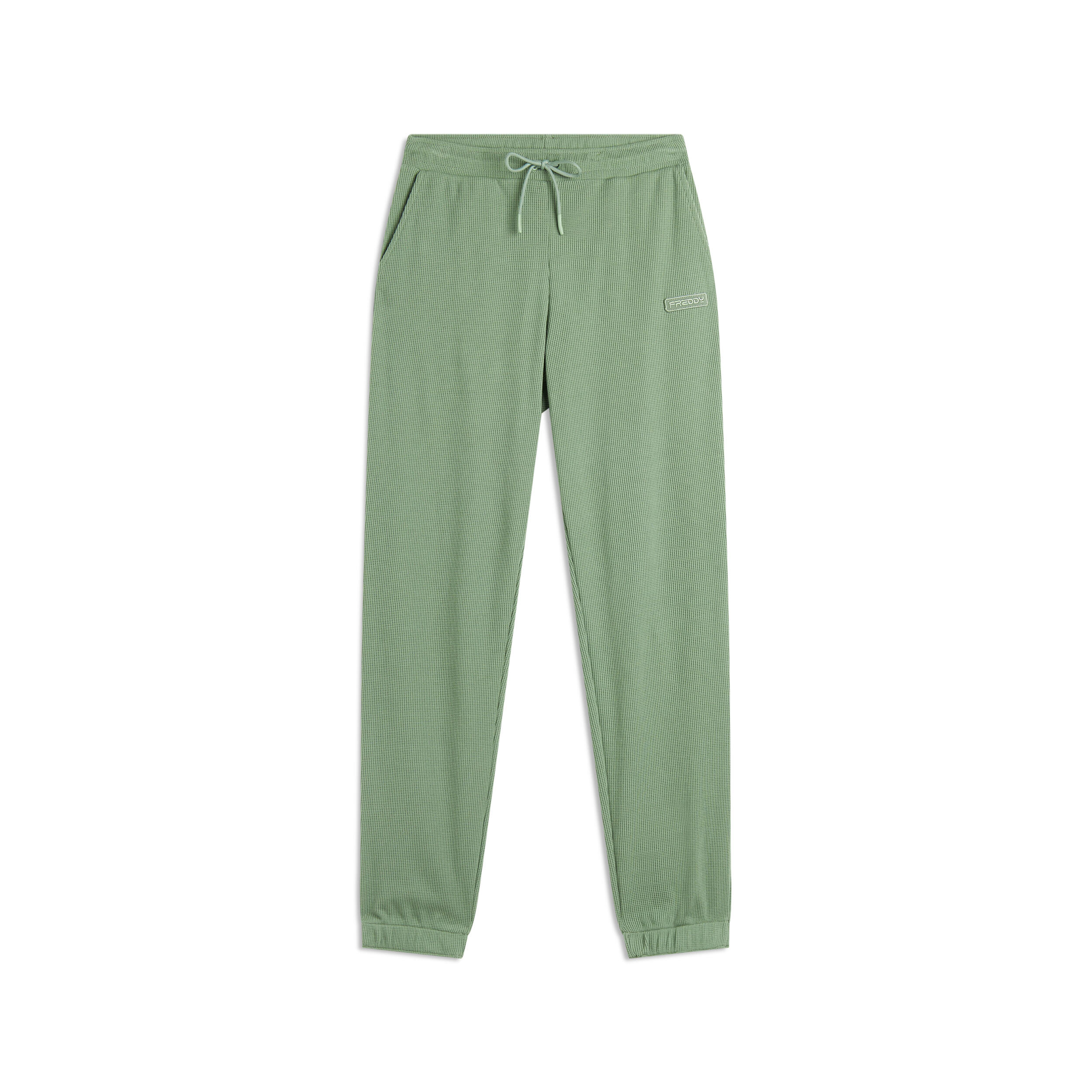 FREDDY Pantaloni joggers da donna in tessuto jersey waffle