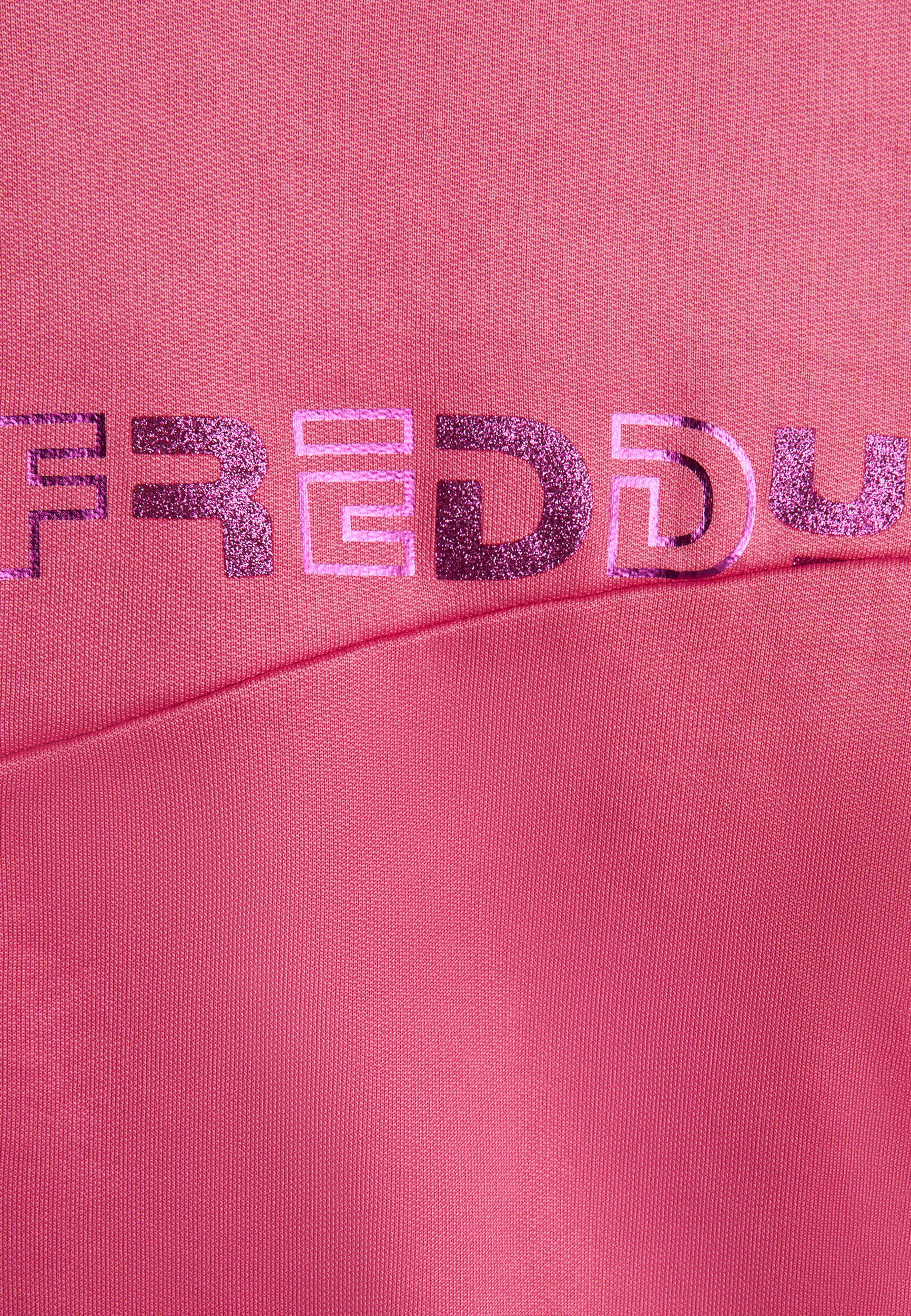 Sweat-shirt fille avec fermeture à glissière, capuche et logo scintillant 3/3