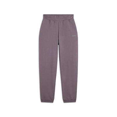 Pantaloni jogger donna in felpa garzata con elastico logato