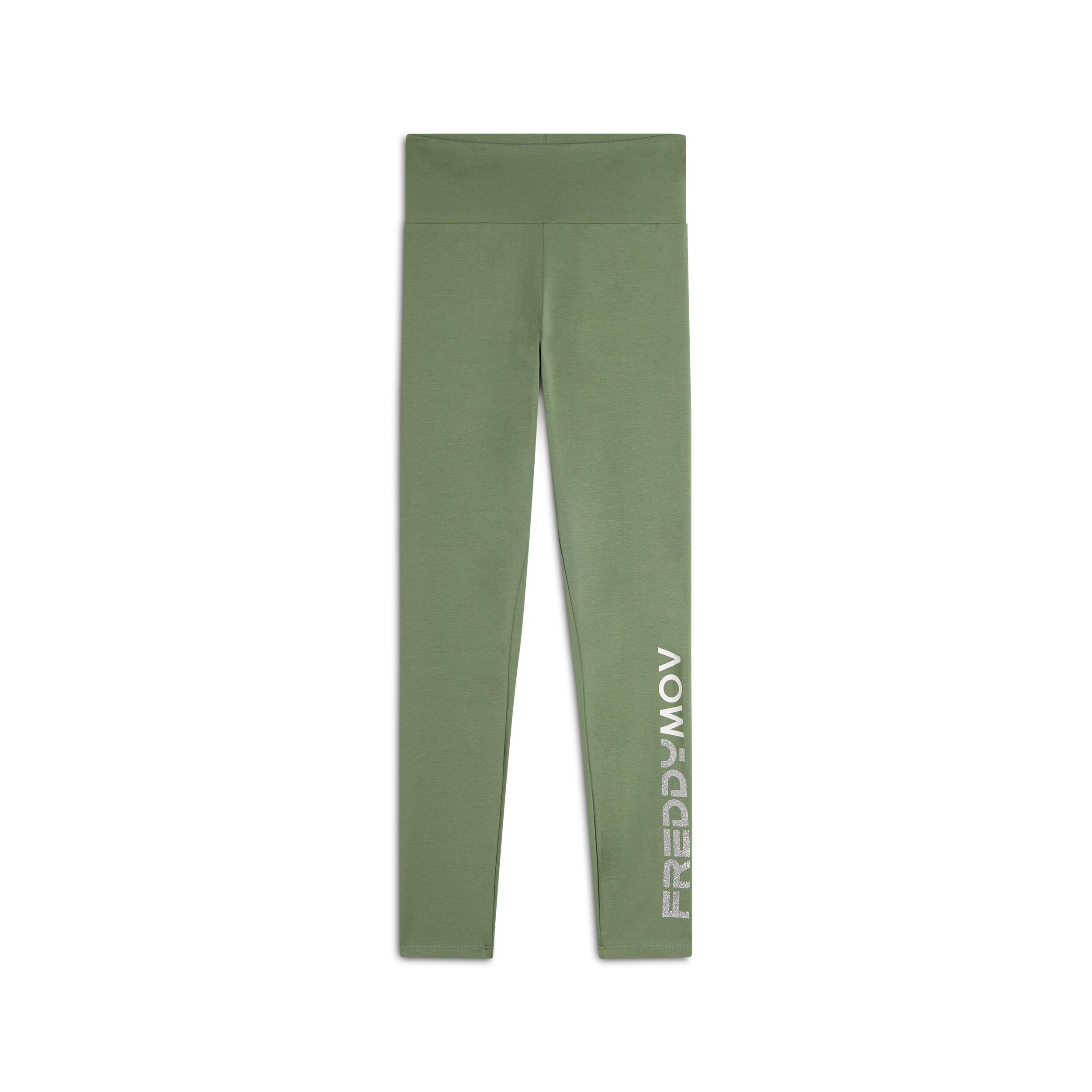 FREDDY Pantaloni 7/8 donna Vita Alta con logo maculato sul fondo