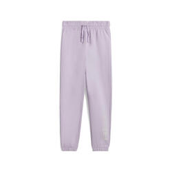 Pantalon de jogging en molleton pour fille avec logo sur le bas