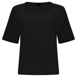 T-shirt en jersey léger avec pièce décorative flamant rose ton sur ton