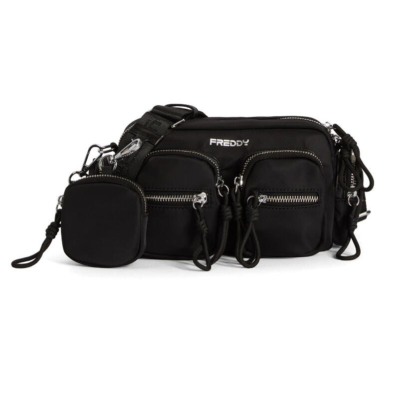 Sac à bandoulière en nylon avec plusieurs poches