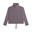 Sweat-shirt à col montant avec buste en velours et cordon de serrage au bas