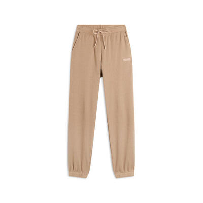 Pantaloni joggers da donna in tessuto jersey waffle