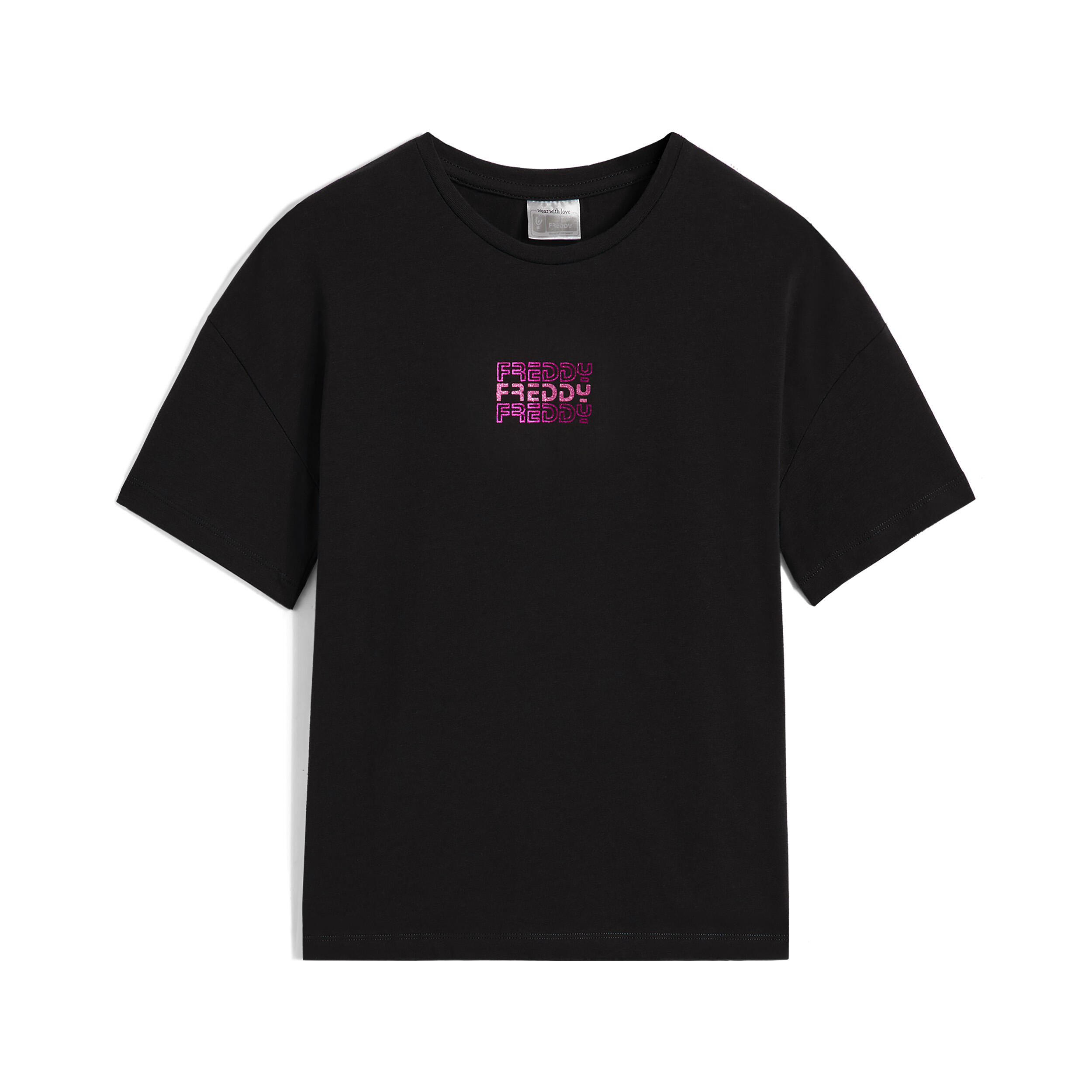 FREDDY T-shirt da bambina oversize con logo specchiato