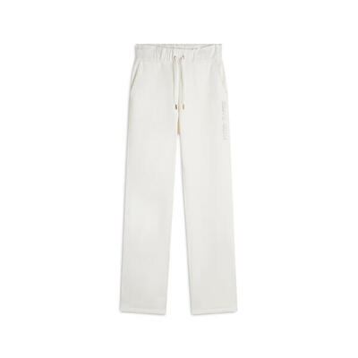 Pantalone donna in felpa garzata con dettagli paisley