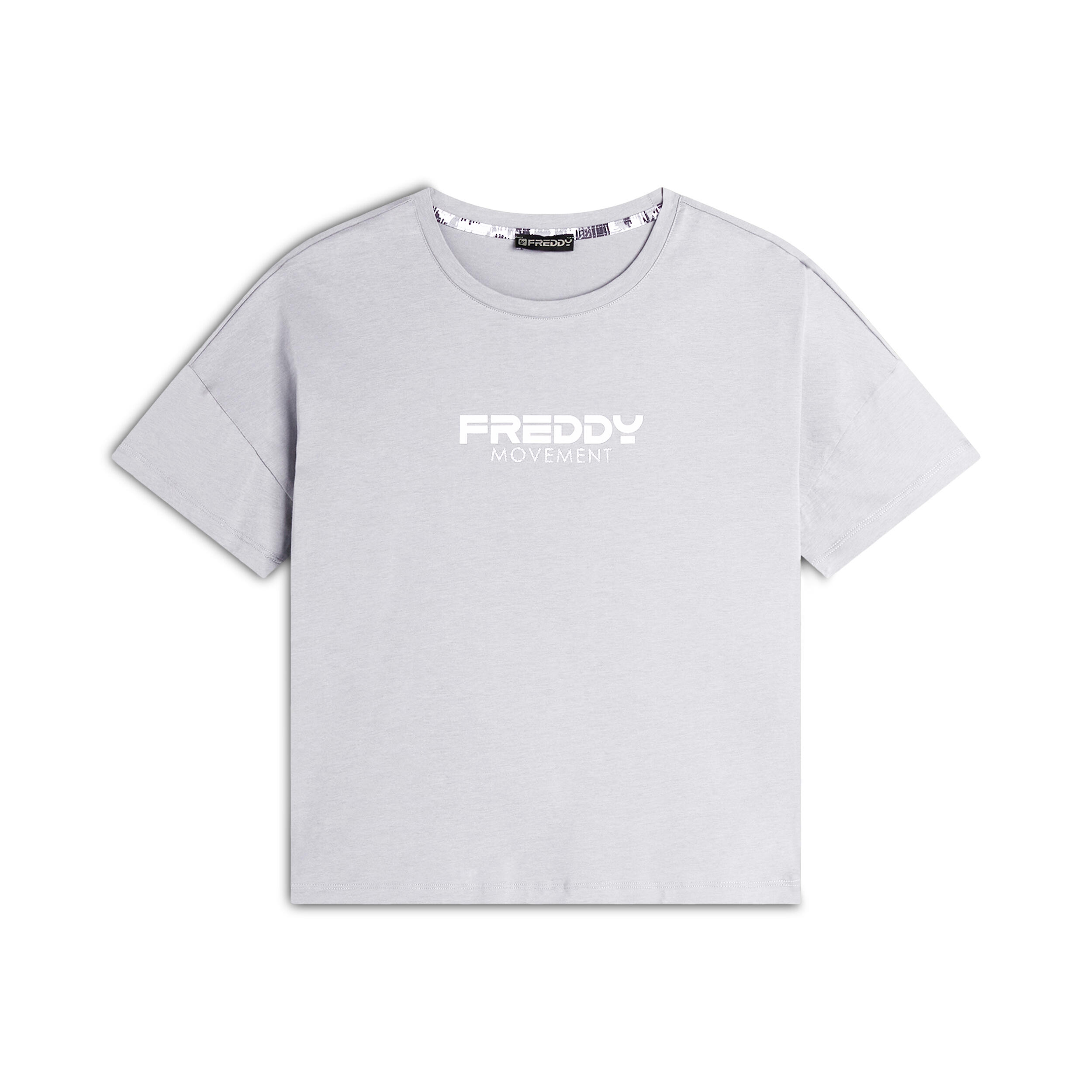 Freddy - T-shirt Court Et Confortable Pour Femmes, Avec Imprimé Et Fentes - T-shirt Crop Top - Blanc - 48 Xl - Decathlon