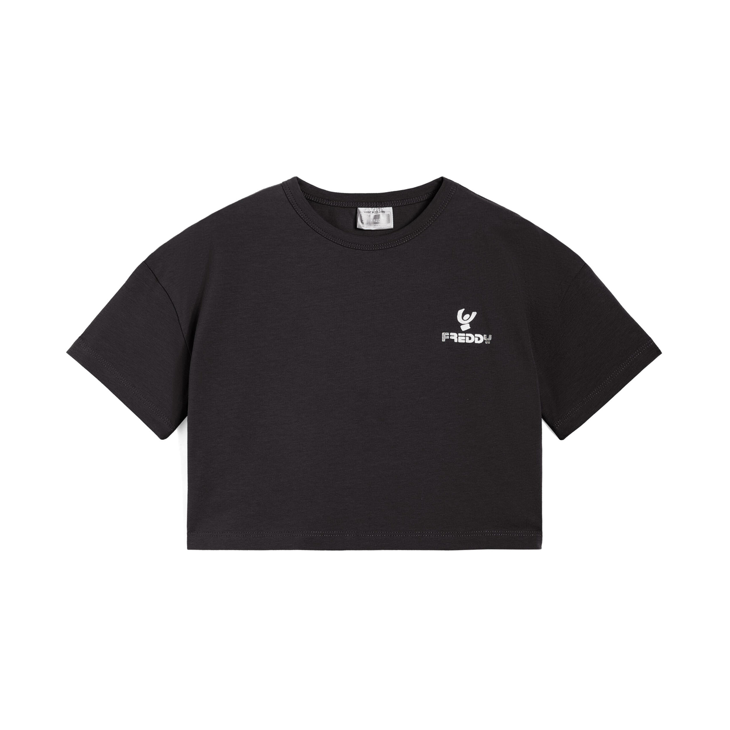 FREDDY T-shirt da bambina comfort fit corta in vita