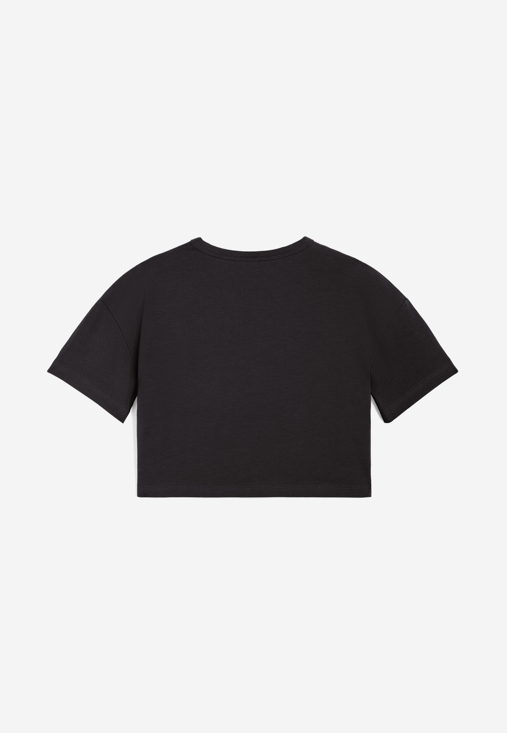 T-shirt da bambina comfort fit corta in vita 2/4