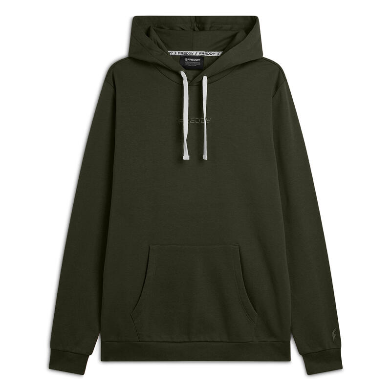 Sweat-shirt homme coupe classique avec capuche et poche kangourou