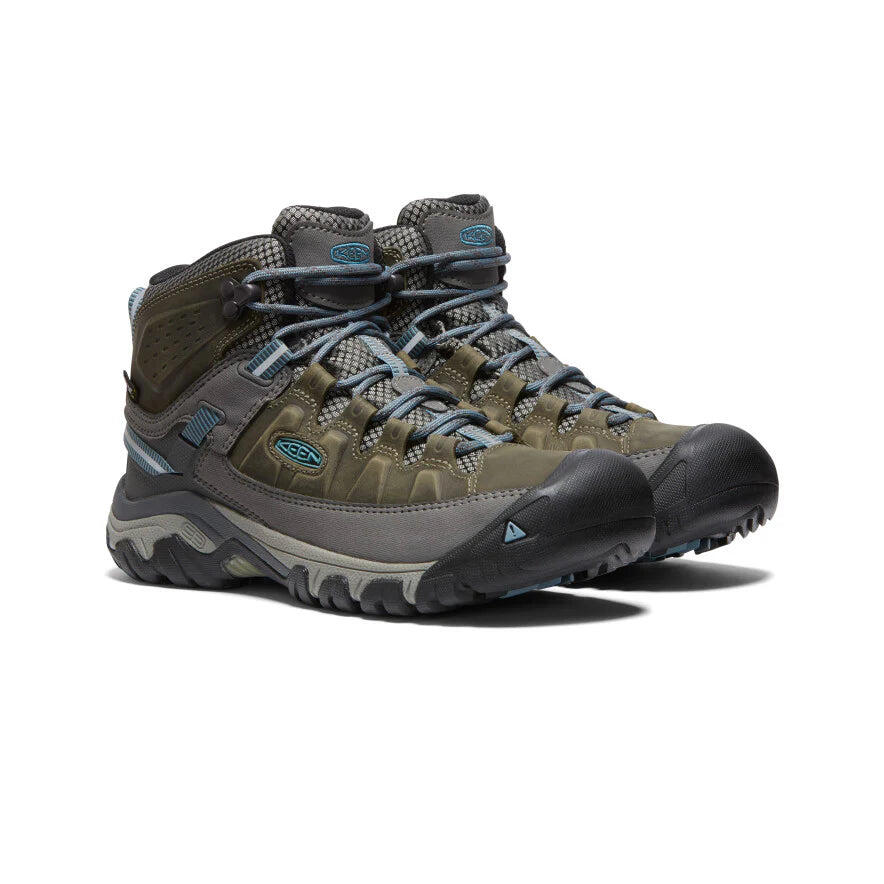 WOMEN'S KEEN HIKING SHOES TARGHEE III MID WP MAGNET/ATLANTIC BLUE