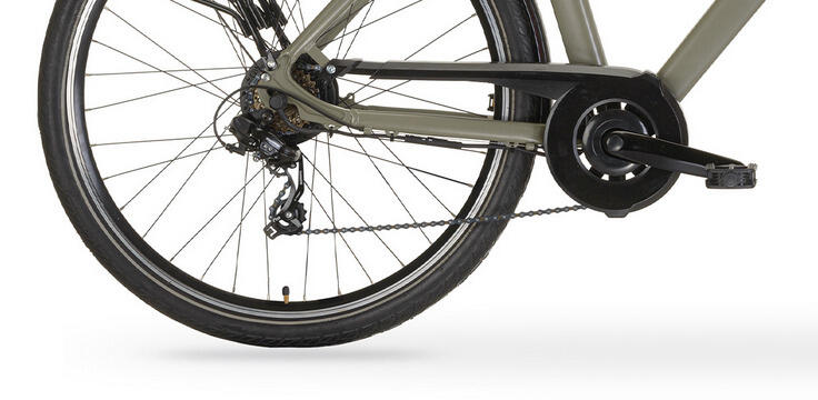 Elektro-Citybike RHEA  MAN 28 Zoll, oliv 4/4