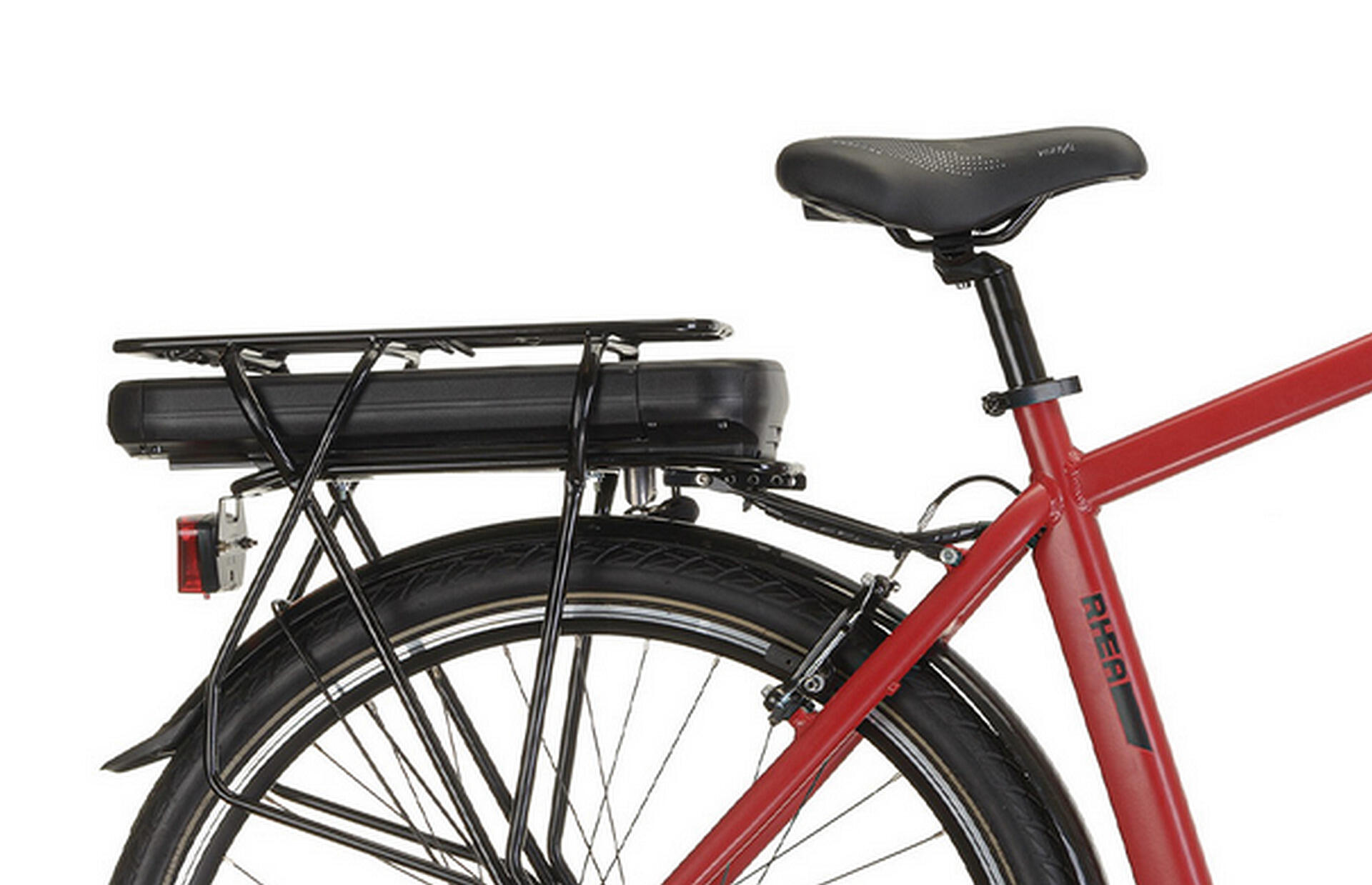 Elektro-Citybike RHEA  MAN 28 Zoll, rot 3/4