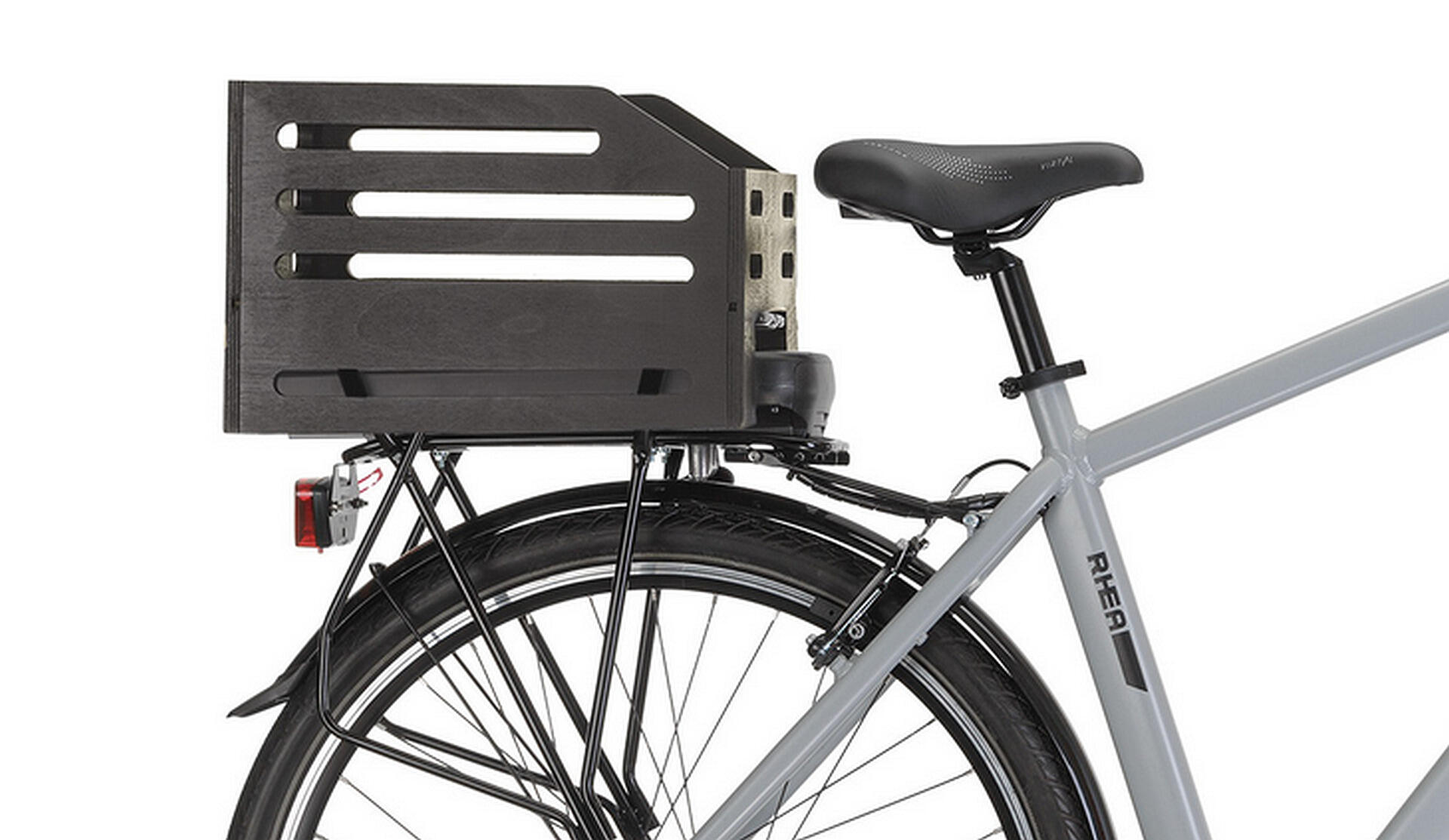 Elektrische stadsfiets RHEA MAN 28 inch, grijs 3/4
