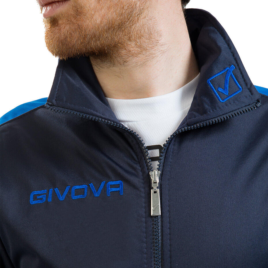 TUTA complete uomo ( acetato-poliestere) givova blu/azzurro 4/4